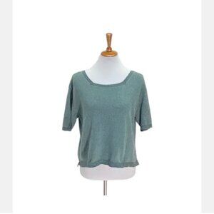 Norm Thompson Awesome Vintage Short Sleeve Sweater Sz M